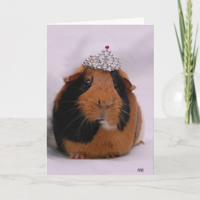 Cartão de aniversário da Princesa (Frente)