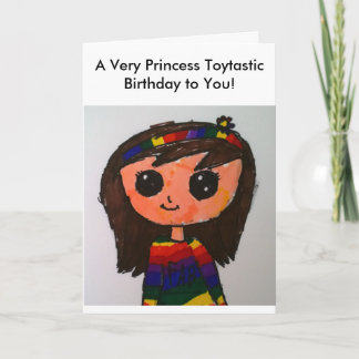 Cartão de aniversário da princesa Toytastic