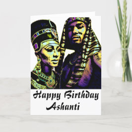 Cartão de Aniversário da Rainha Africana de Cultur