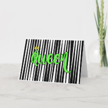 Cartão de aniversário da rainha (tamanho padrão)