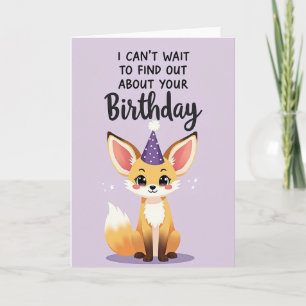 Cartão de Aniversário da Raposa Vibrante