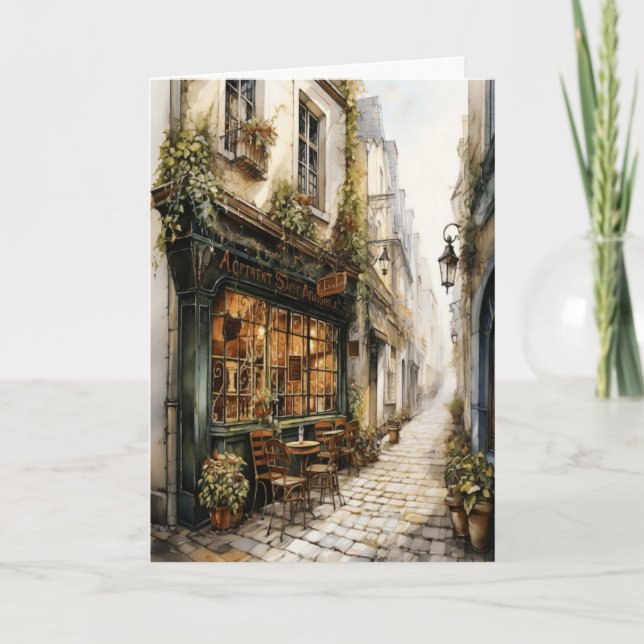 Cartão de Aniversário da Rua Italiana (Frente)