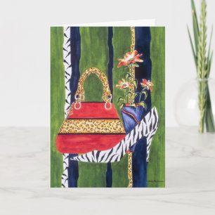 Cartão de Aniversário da Tia Fashionista
