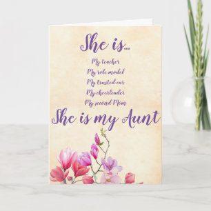 Cartão de Aniversário da Tia Flores