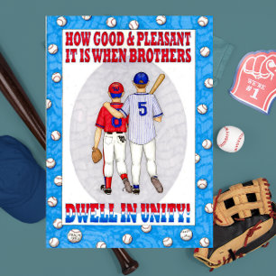 Cartão de aniversário da unidade dos irmãos