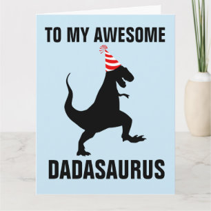 CARTÃO DE ANIVERSÁRIO DADASAURUS DINOSAUR BIG (8,5