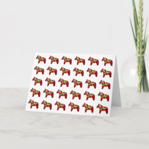 Cartão de Aniversário Dala Horse