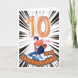 Cartão de Aniversário de 10 anos e Imparável