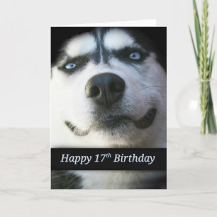 Cartão de Aniversário de 17 Anos Feliz Super Fofo 