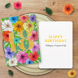 Cartão de Aniversário de 18 Anos Personalizado Flo