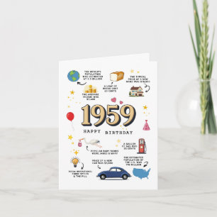 Cartão de aniversário de 1959 para Pai ou mãe