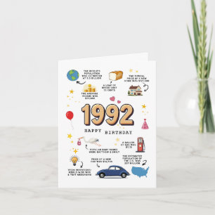 Cartão De Aniversário De 1992 Para Filho Ou Filha