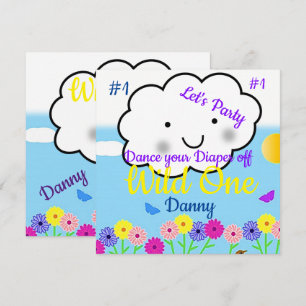 Cartão de Aniversário de 1 Ano do Wild One Convite