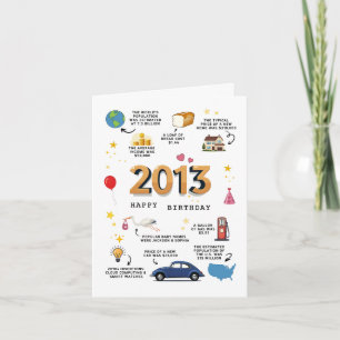 Cartão de Aniversário de 2013 Para Filho ou Filha