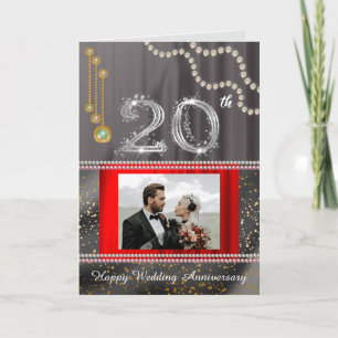 Cartão de Aniversário de 20 Anos Esmeralda para Mu