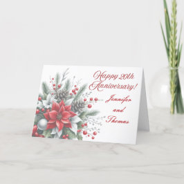 Cartão de aniversário de 20 anos personalizado de