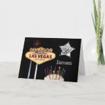 Cartão de aniversário de 21 anos de Las Vegas<br><div class="desc">Cartão de aniversário de 21 anos de Las Vegas. Adicione o texto dentro do cartão para o aniversário da surpresa,  ou a festa de aniversário fabulosa. O que quer que você gostaria de adicionar,  você tem a opção! Mude o nome do menino do aniversário!!!</div>