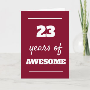 Cartão de Aniversário de 23 anos para Ele - 23 Ano