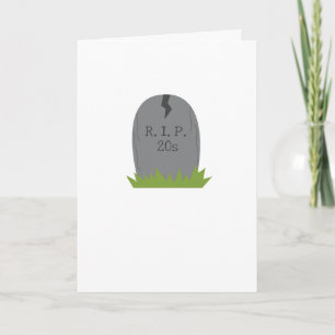 Cartão de Aniversário de 30 Anos Engraçado RIP 20