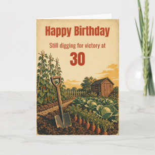 Cartão de Aniversário de 30 Anos para a Horta 'Cav