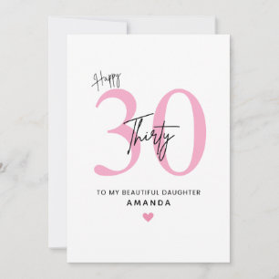 Cartão de Aniversário de 30 Anos Personalizado Sim