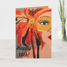 Cartão de aniversário de 30 anos Sassy da senhora