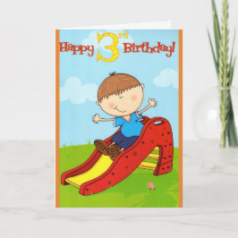 Cartão de aniversário de 3 anos Birthday Boy