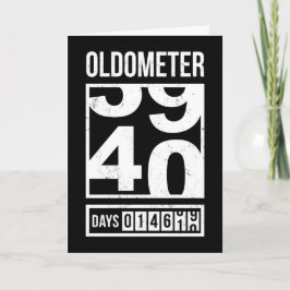 Cartão de Aniversário de 40 anos do Velhômetro Eng