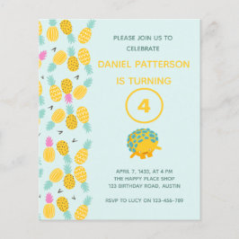 Cartão de aniversário de 4 anos