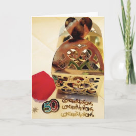 Cartão de Aniversário de 50 Anos