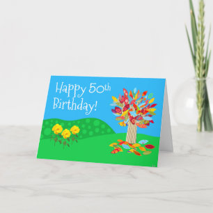 Cartão de Aniversário de 50 anos Feliz da joimages