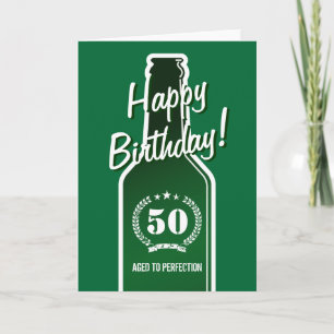 Cartão de aniversário de 50 anos para homens Env
