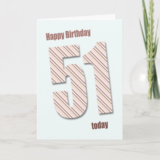 Cartão de aniversário de 51 ruas (Frente)