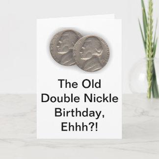 Cartão de aniversário de 55 anos da Witty