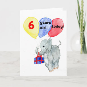 Cartão de Aniversário de 6 'Jumbo'