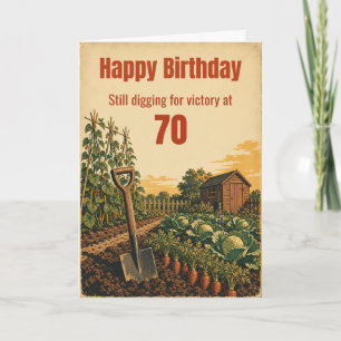 Cartão de Aniversário de 70 Anos para a Horta 'Cav