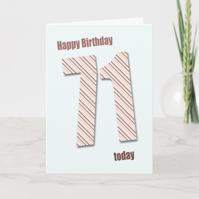 Cartão de aniversário de 71ruas (Frente)