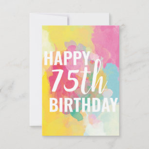 Cartão de Aniversário de 75 Anos ("Gradientes de A