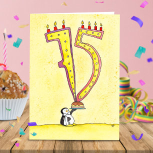 Cartão de aniversário de 75 anos por Nicole Janes