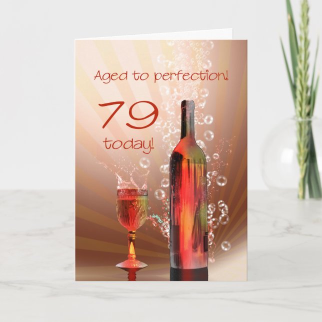 Cartão de aniversário de 79 anos (Frente)
