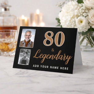 Cartão de Aniversário de 80 anos 80 & Legendário 2