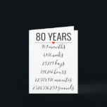 Cartão de Aniversário de 80, marco, aposentadoria<br><div class="desc">Projetado pela Arty Apple Limited</div>