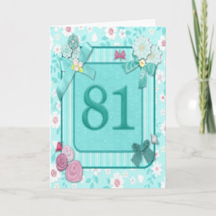 Cartão de aniversário de 81ruas com flores