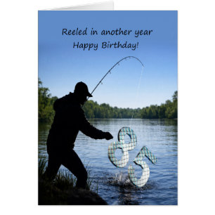 Cartão de Aniversário de 85 anos para Pescador