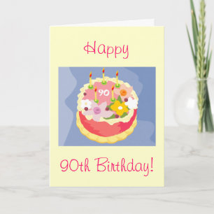 Cartão de Aniversário de 90 Feliz de Diva