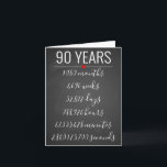 Cartão de Aniversário de 90, marco, aposentadoria<br><div class="desc">Projetado pela Arty Apple Limited</div>