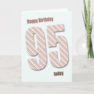 Cartão de aniversário de 95 anos