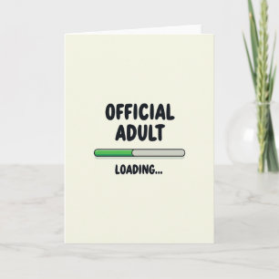 Cartão de Aniversário de Adulto em Carregamento