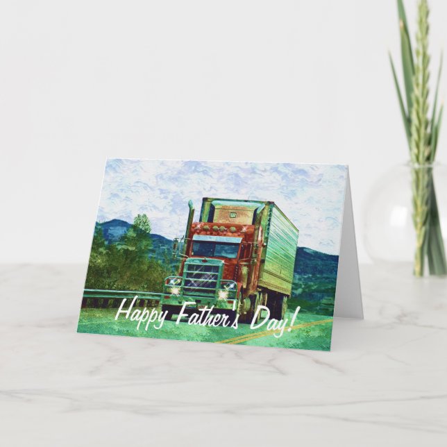 Cartão de Aniversário de Alojamento de Caminhão pa (Frente)