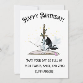 Cartão de Aniversário de Amante de Livro Safado: E